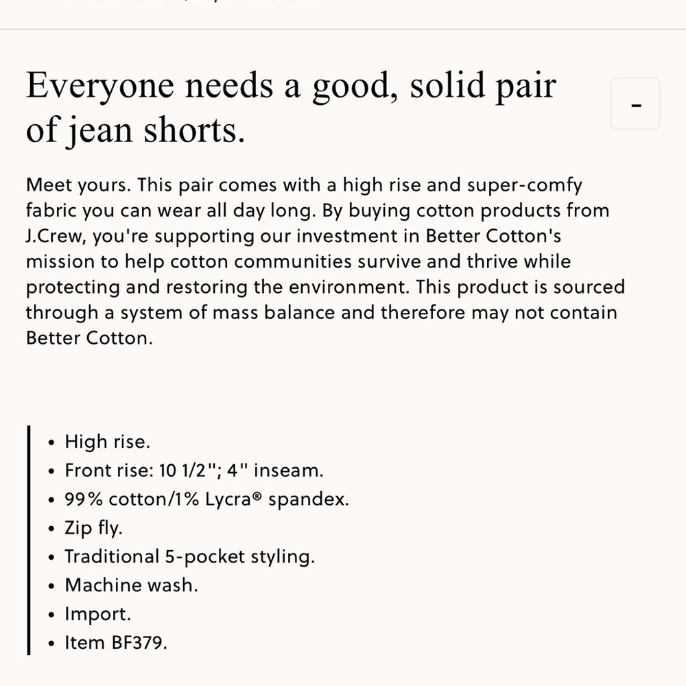 J.CREW HIGH RISE DENIM SHORTA - 31 - Picture 8 of 8